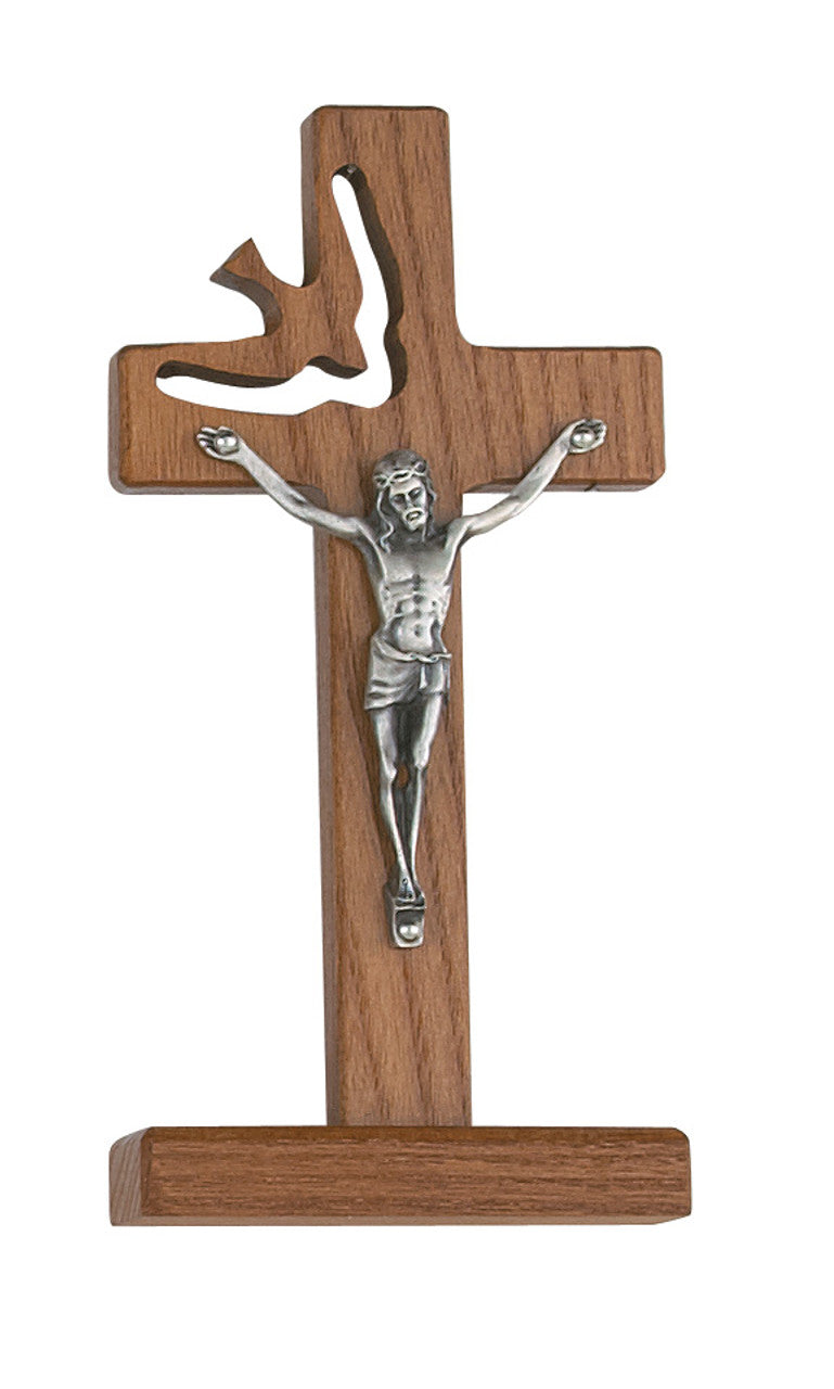 WALNUT CUT OUT HOLY SPIRIT CRU