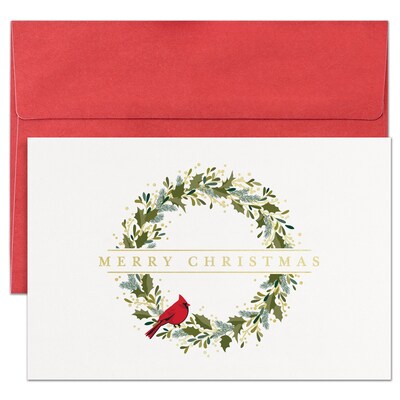 16CT CHRISTMAS CARDINAL BOXED