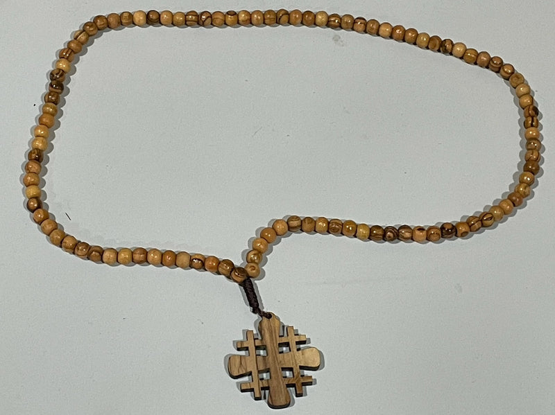 OLIVEWOOD JESUS BEADS IN POUCH