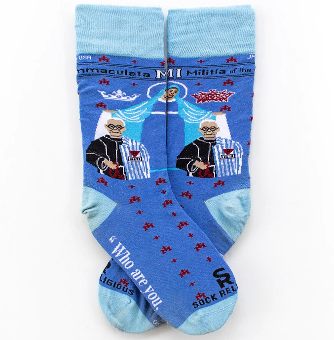 ST MAXIMILIAN KOLBE SOCKS