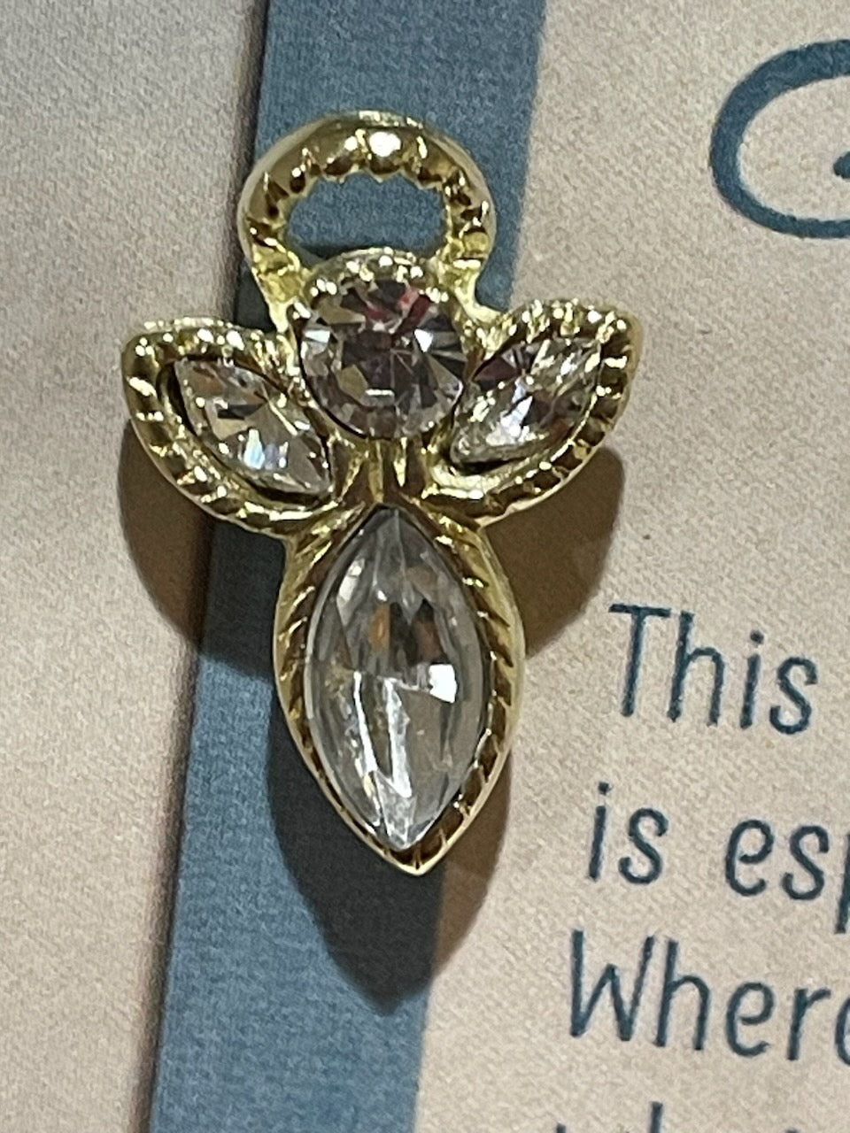 GOLD NURSE GUARDIAN ANGEL PIN