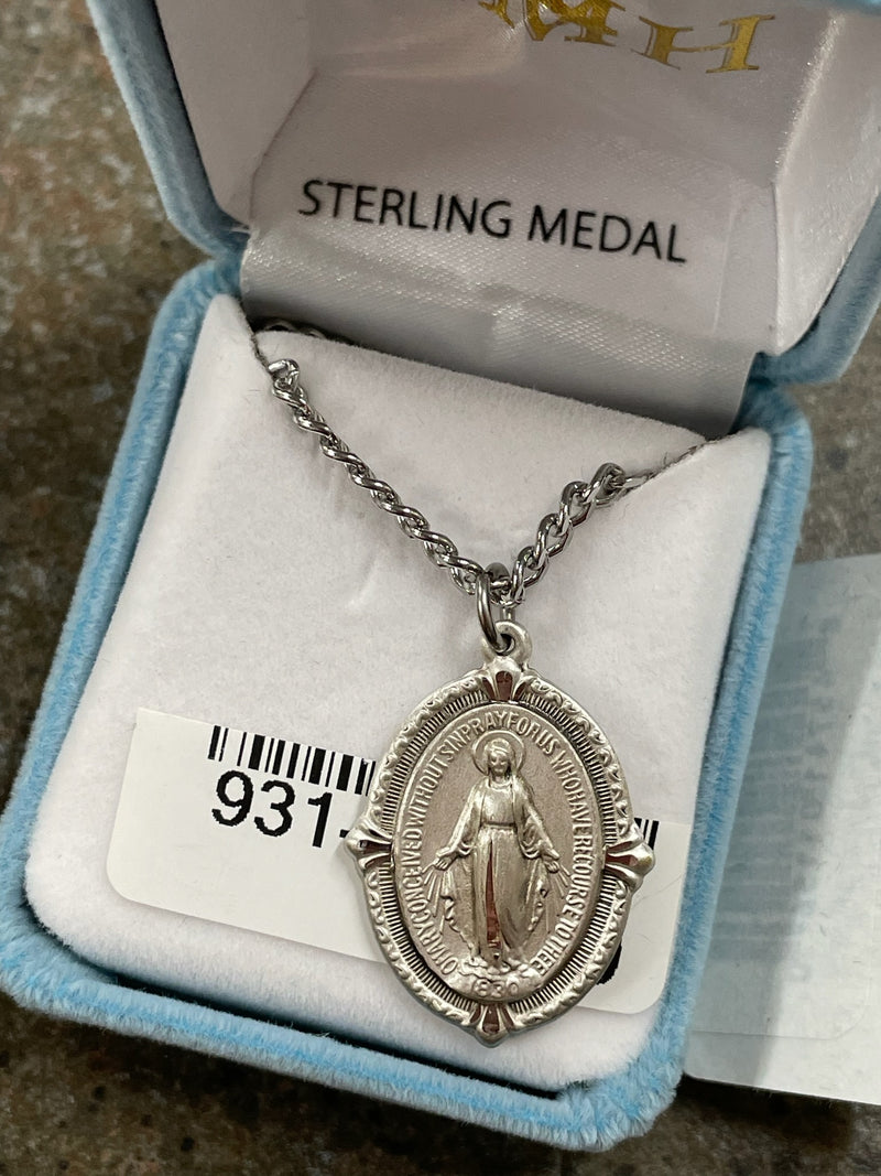 SS LARGE BEADED MIRACULOUS 24"