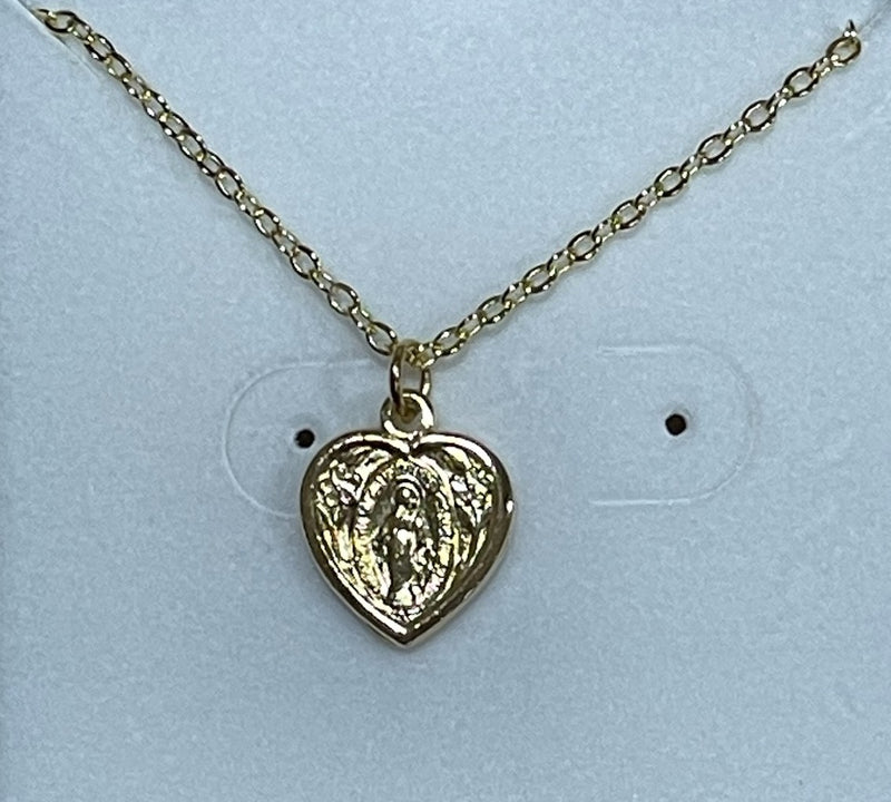 SMALL MIRACULOUS HEART MEDAL