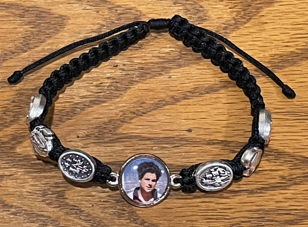 CARLO ACUTIS BLACK CORD BRCLT