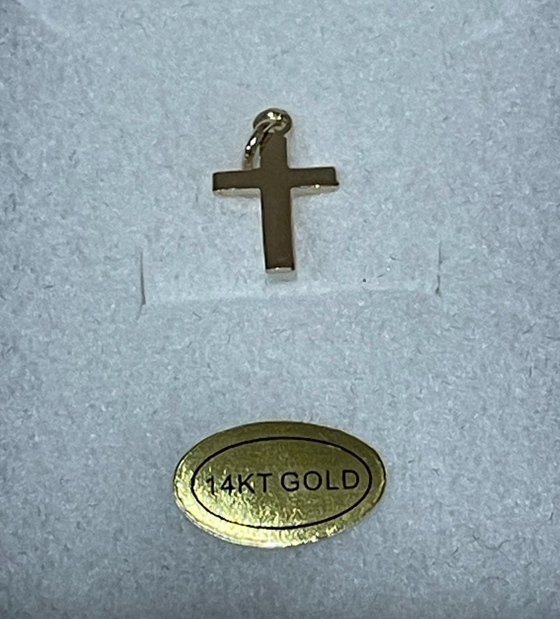 14KT GOLD SMALL CROSS