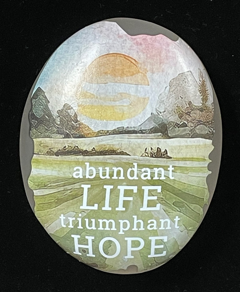 EASTER MESSAGE STONE LIFE HOPE