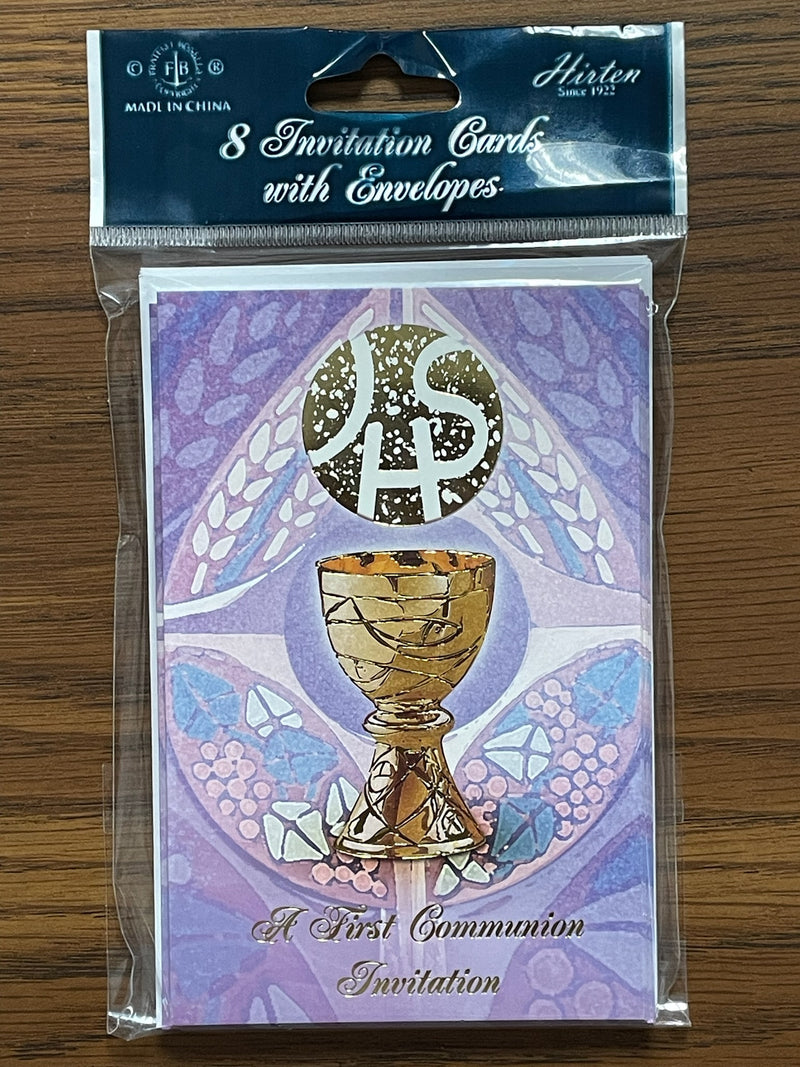 FIRST COMM CHALICE INVITES