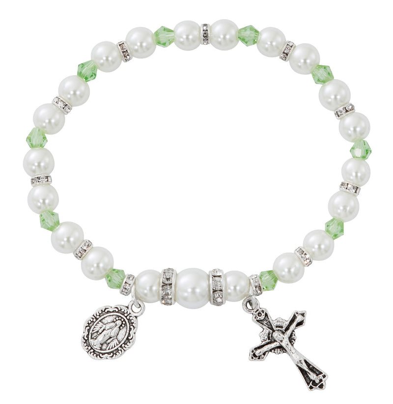 AUGUST PERIDOT PEARL BRACELET