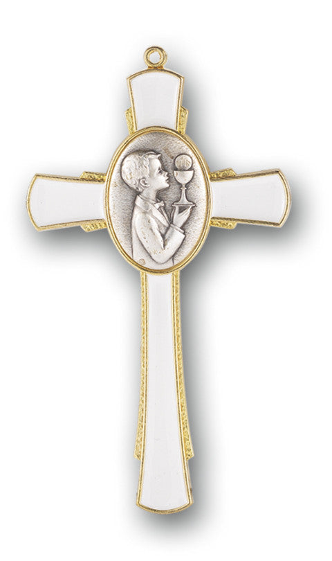 COM CROSS GOLD BOY WT ENAMEL