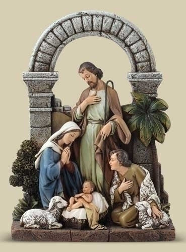 HOLY FAMILY W SHEPHERD /SHEEP