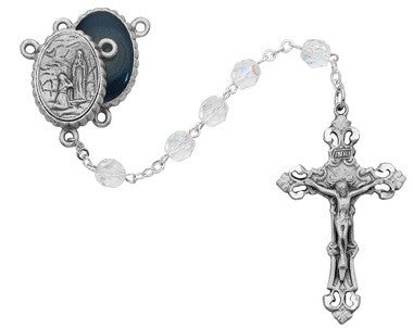 7MM CRYSTAL LOURDES ROSARY