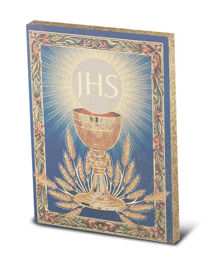SM GOLD CHALICE PLAQUE EMBOSSE