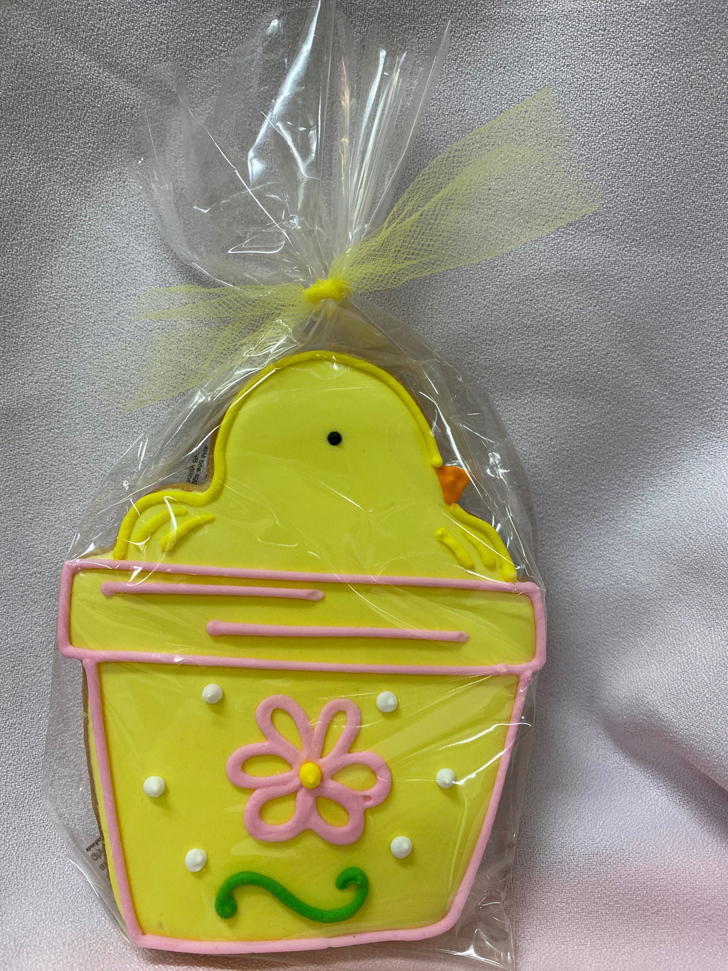CHICK IN FLOWER POT COOKIE