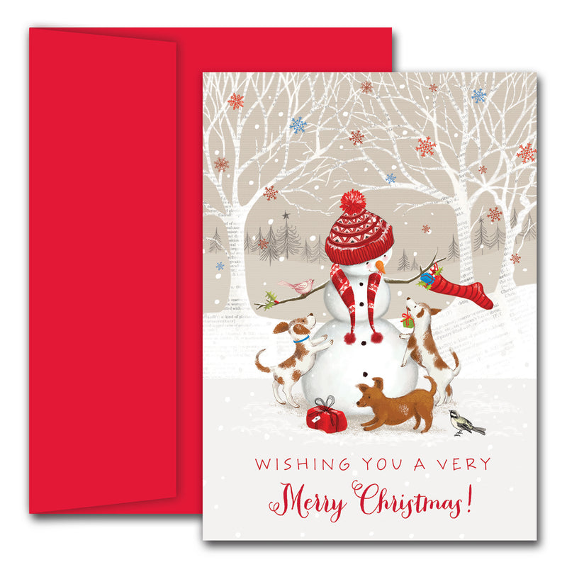 18CT BOXED WISHING YOU SNOWMAN