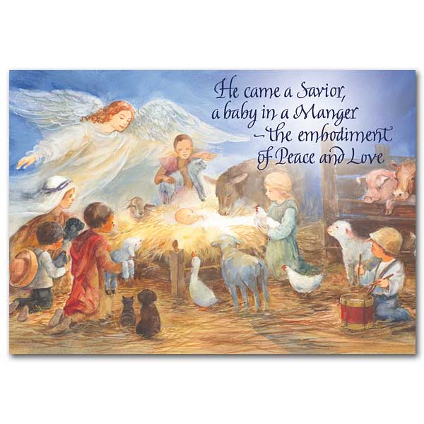 18CT HE CAME A SAVIOR BOXED