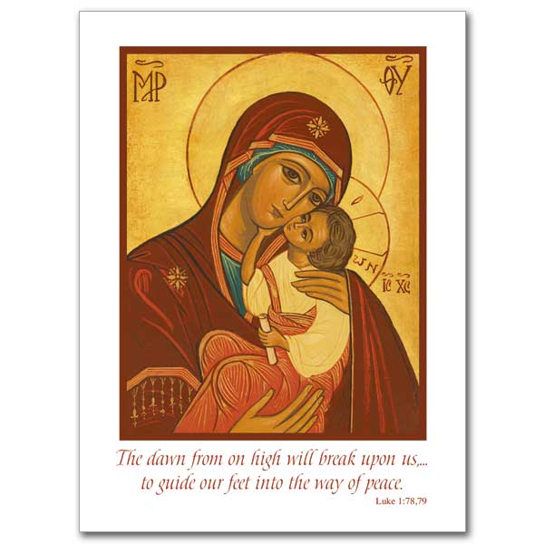 20CT MADONNA & CHILD ICON