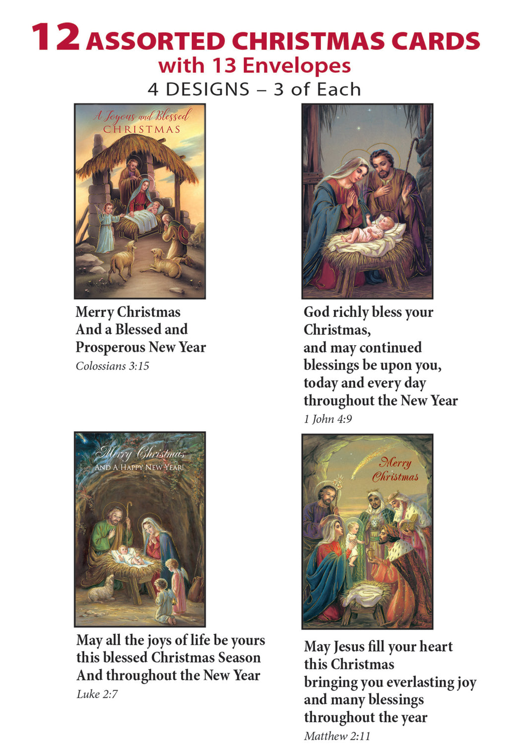 12 CT CHRISTMAS ASSORTMENT BOX