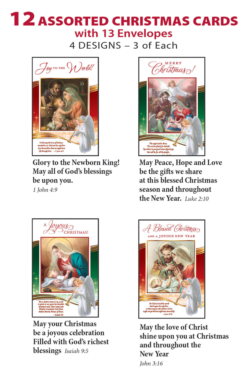 12 CT CHRISTMAS ASSORTMENT BOX