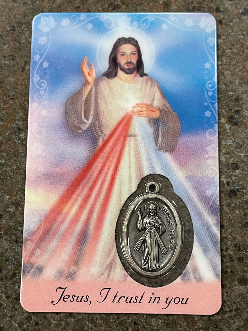 DIVINE MERCY CHAPLETCARD/MEDAL