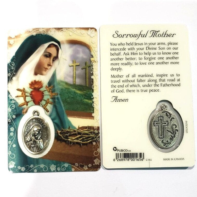 OL OF SORROWS CARD W/MEDAL