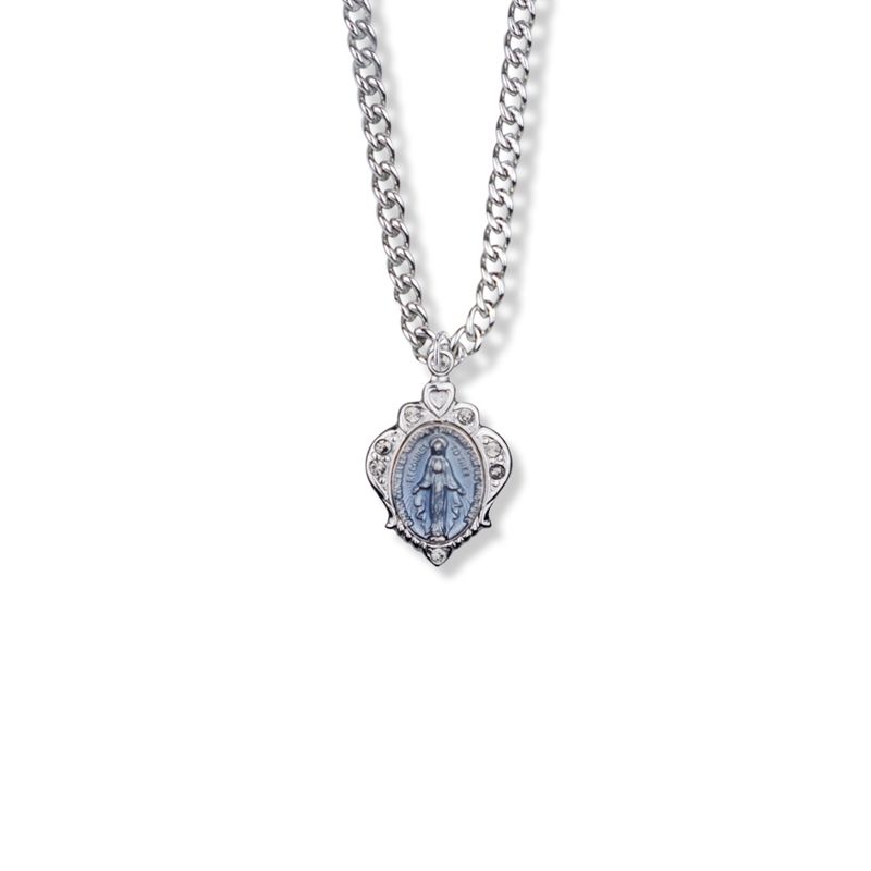 SS ENAM MIRAC W/STONES 18"