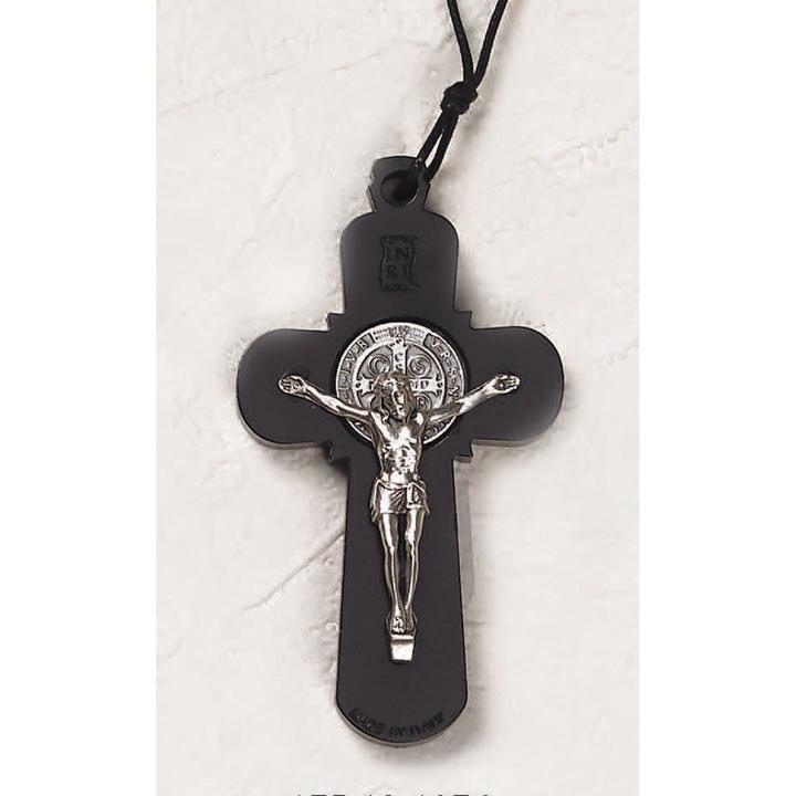 ST BENEDICT 3" BLK WD CRUCIFIX