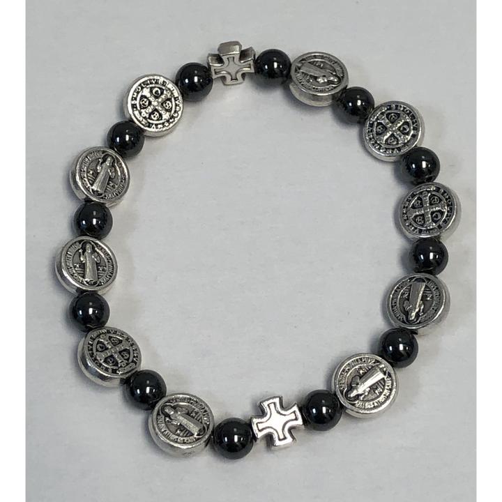 HEMATITE & BENEDICT BRACELET