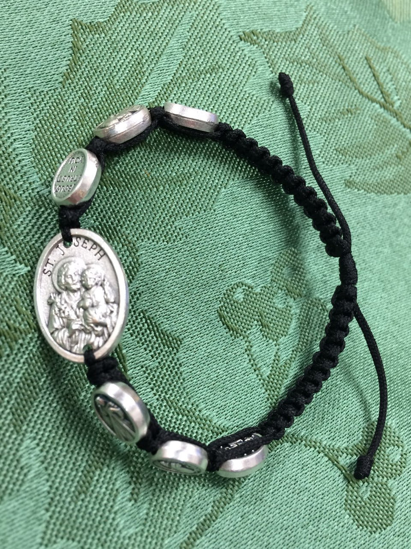 LG JOSEPH CORD BRACELET BLACK