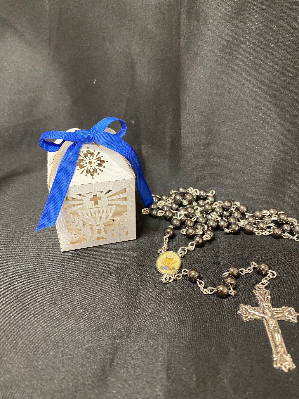 BLUE BOW COMMUNION BOX & RSRY