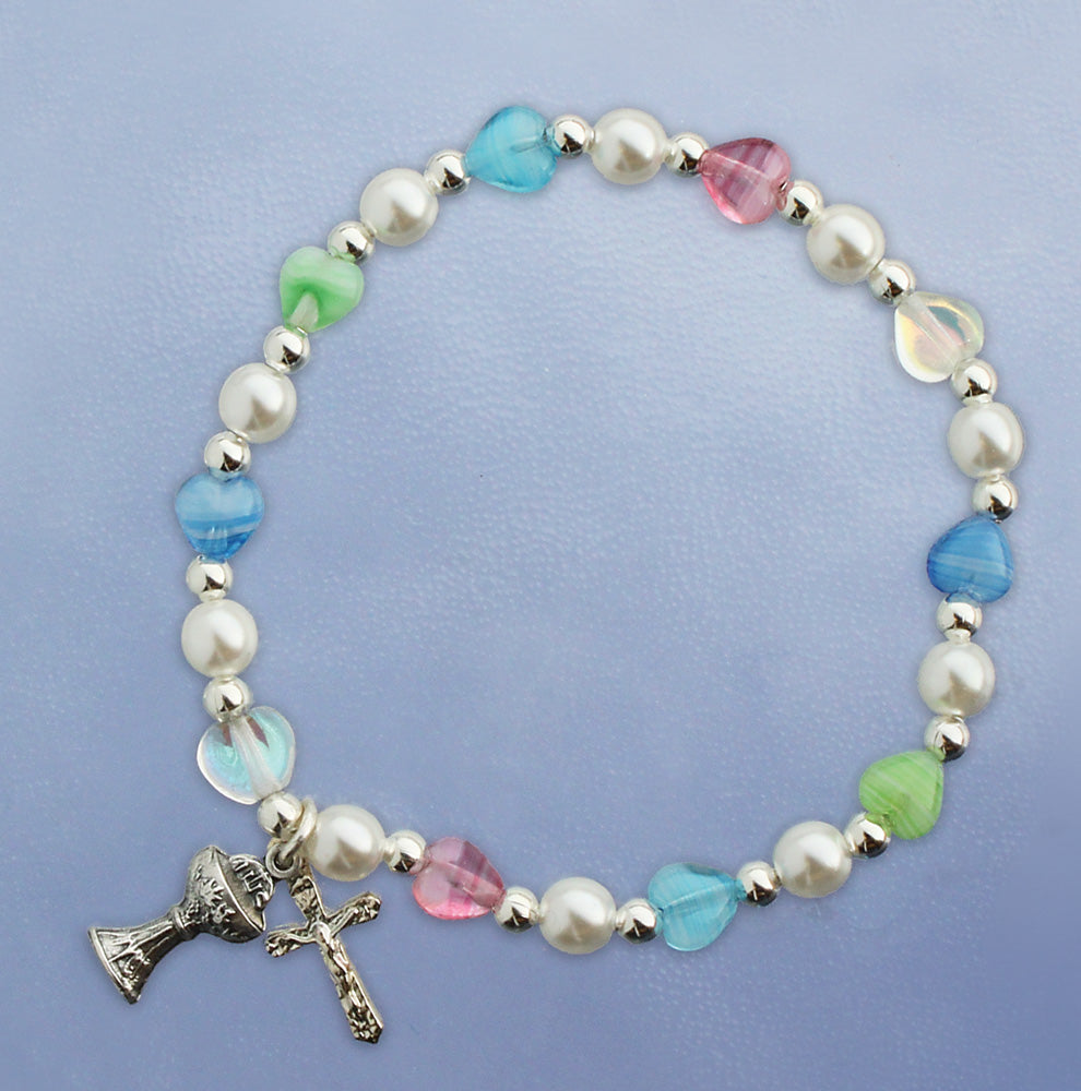 MULTI & PEARL COMM BRACELET