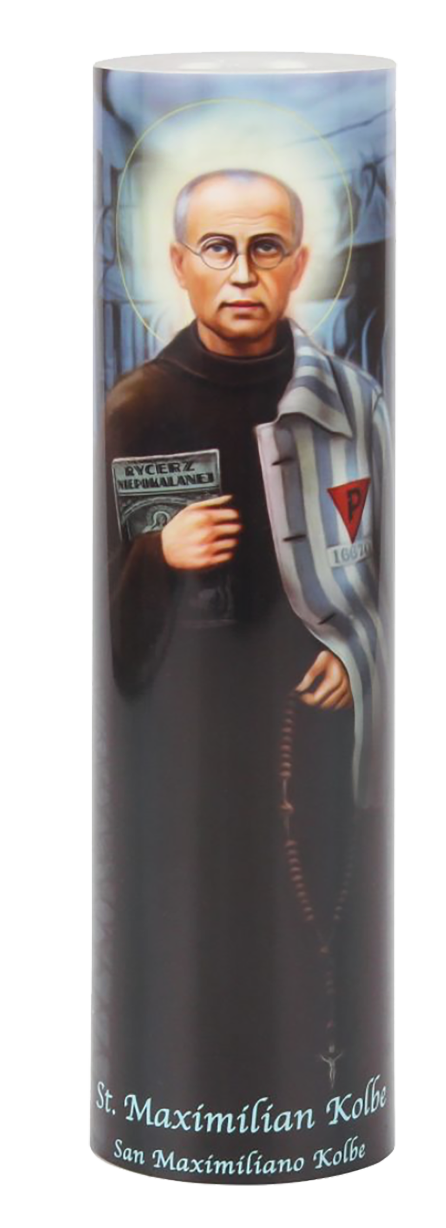 LED ST MAXIMILIAN KOLBE CANDLE