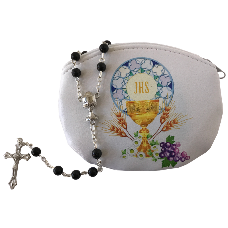COMM ROSARY & POUCH SET BOY
