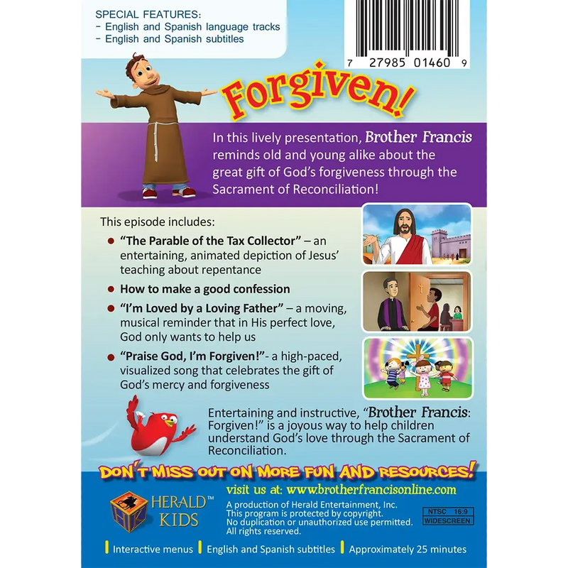 BROTHER FRANCIS FORGIVEN! DVD
