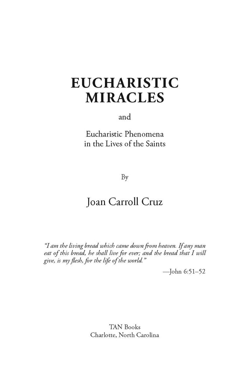 EUCHARISTIC MIRACLES