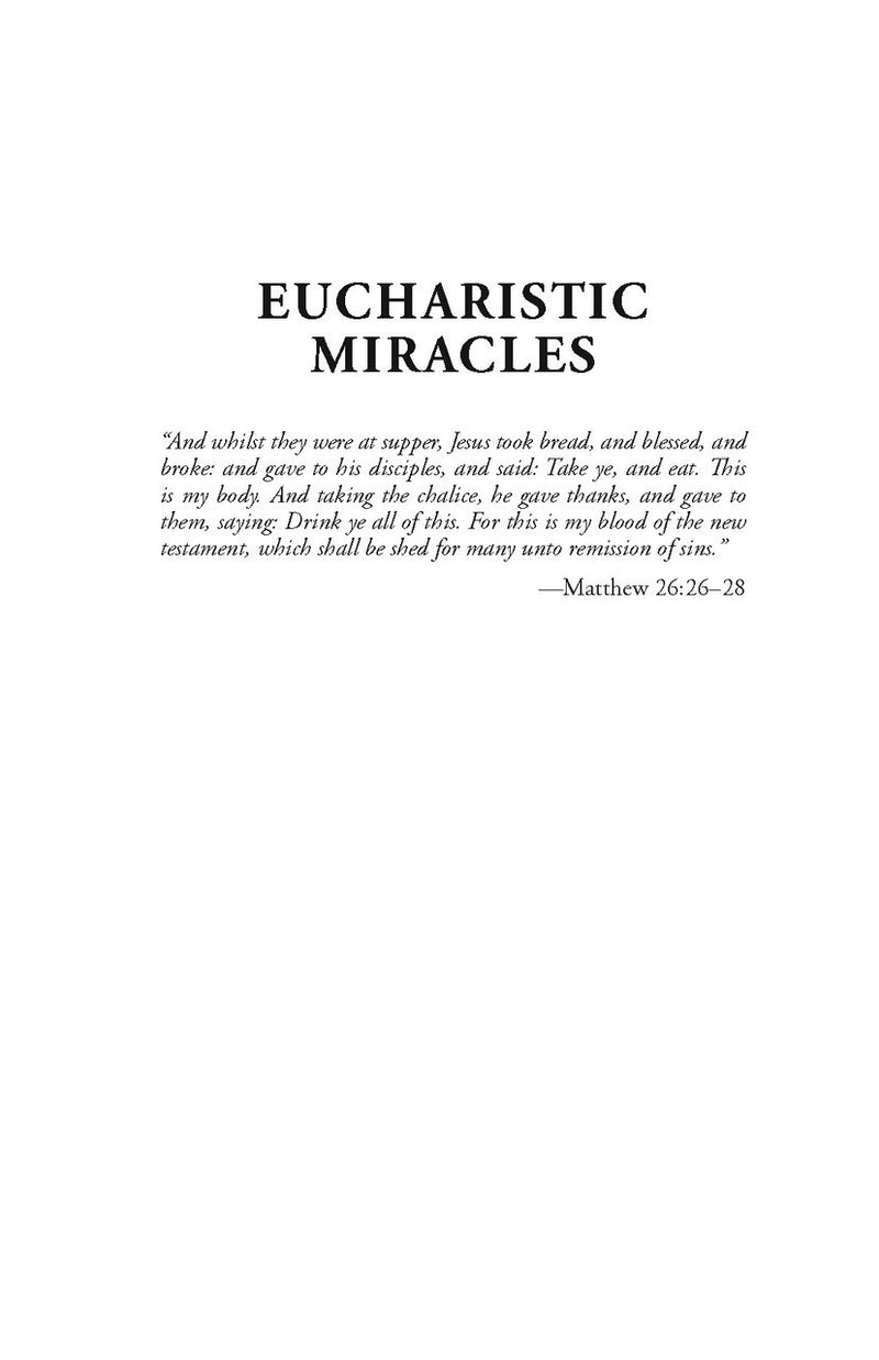 EUCHARISTIC MIRACLES