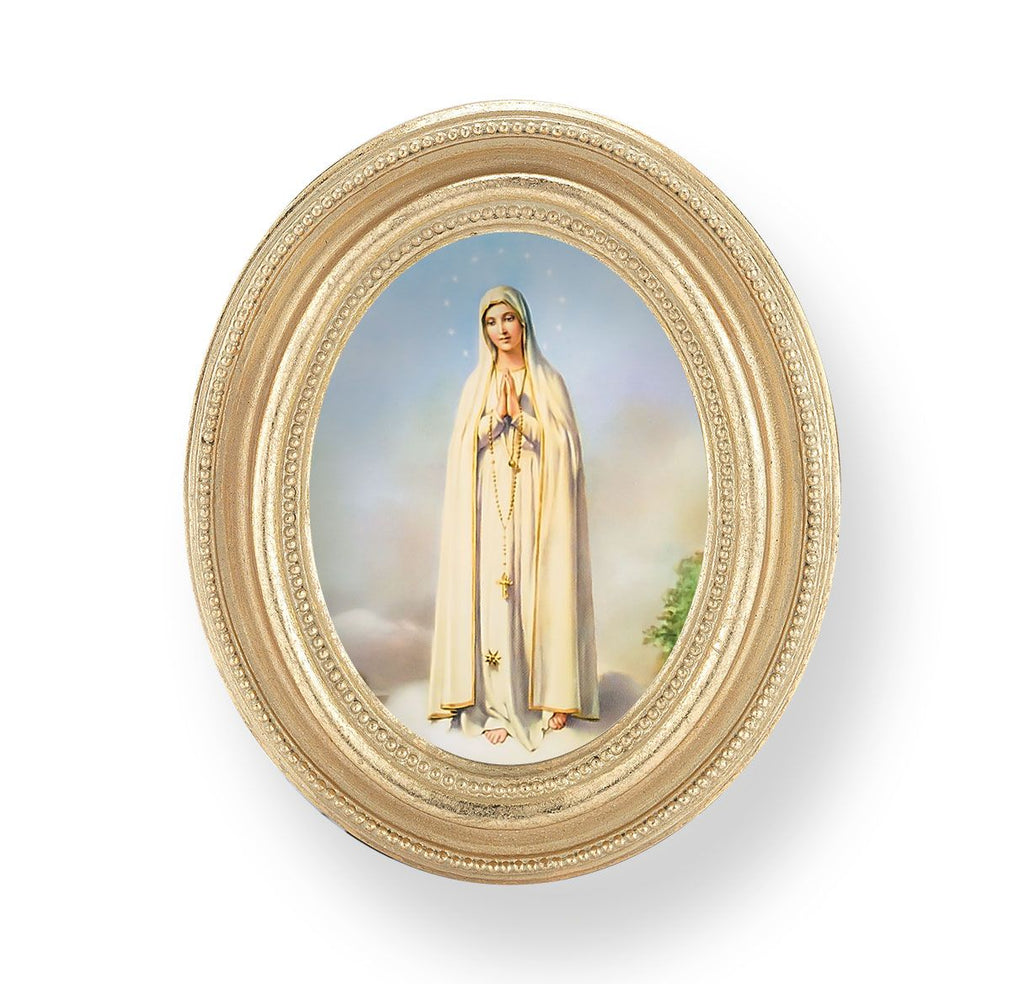 OL OF FATIMA GOLD OVAL FRAME