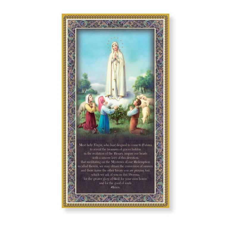 OUR LADY OF FATIMA PLAQUE