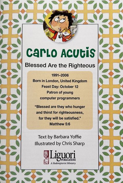 CARLO ACUTIS BLESSED ARE THE