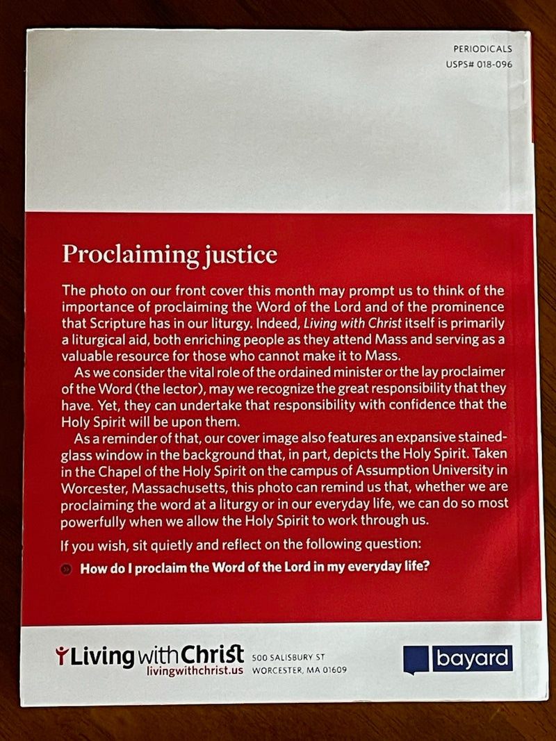 LIVING WITH CHRIST MAG JULY