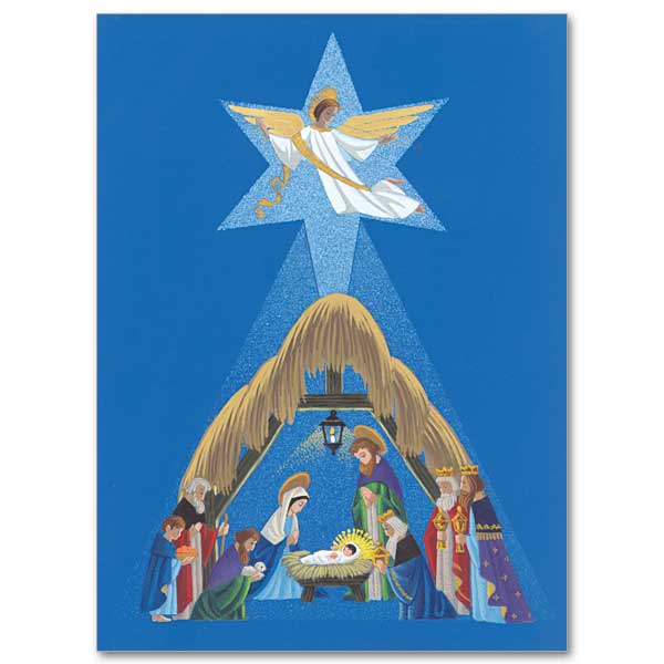 20CT NATIVITY SCENE BOXED CARD