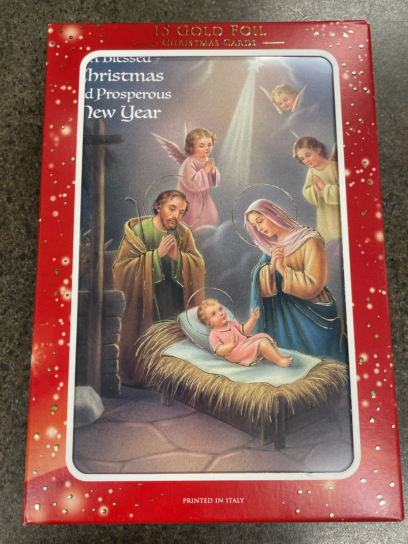 15CT A BLESSED CHRISTMAS BOXED