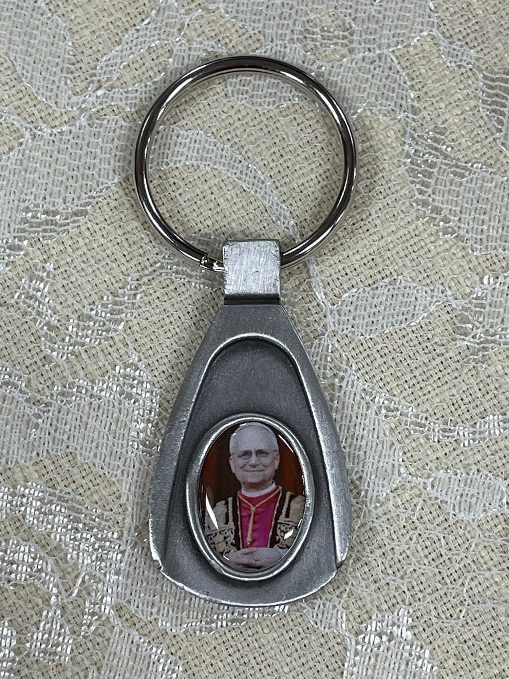 POPE LEO XIV PHOTO KEYCHAIN