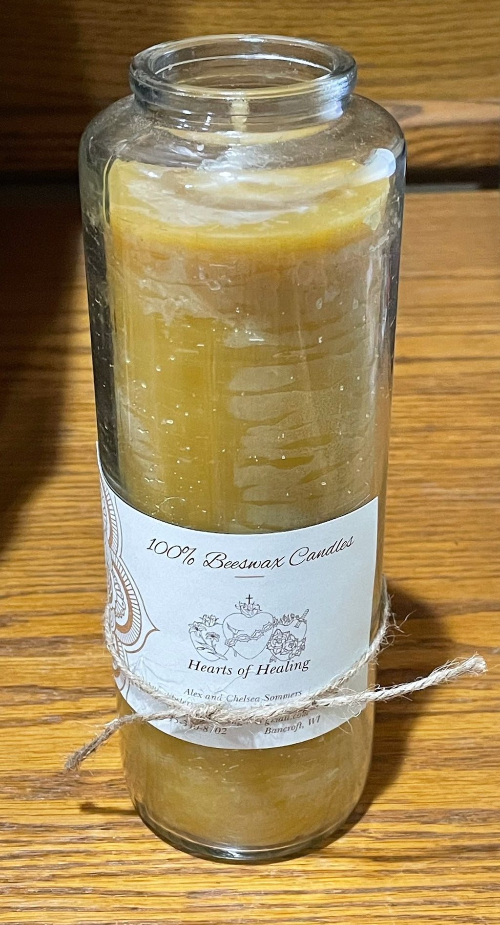100% BEESWAX JAR CANDLE