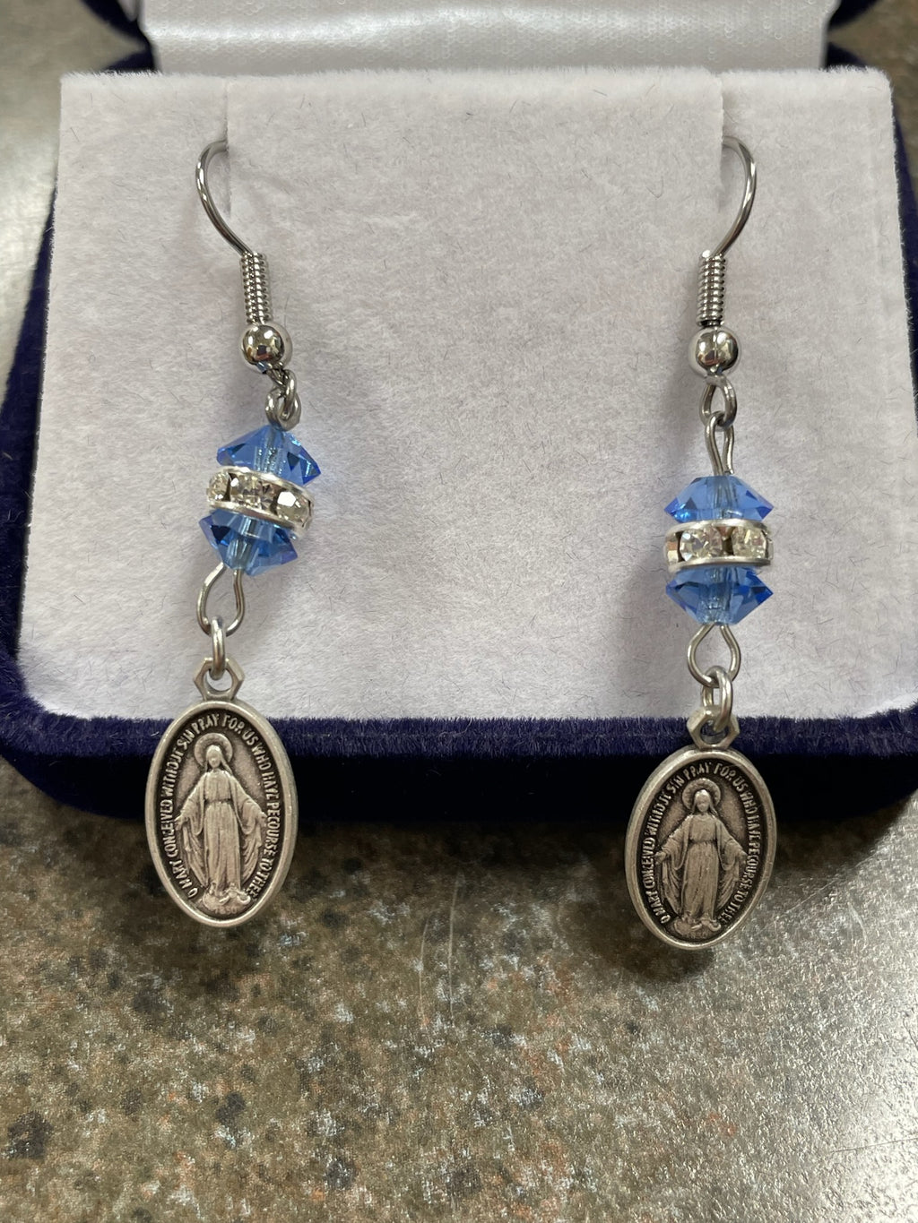 MIRACULOUS MEDAL EARRINGS