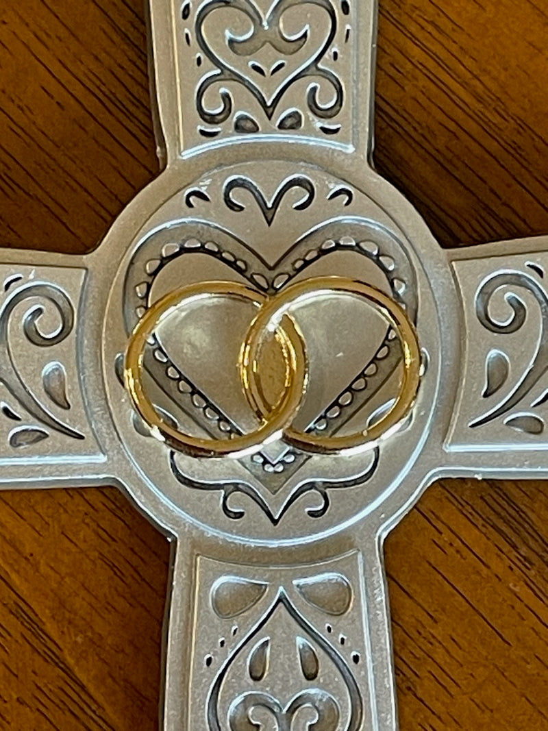6" FILIGREE WEDDING CROSS