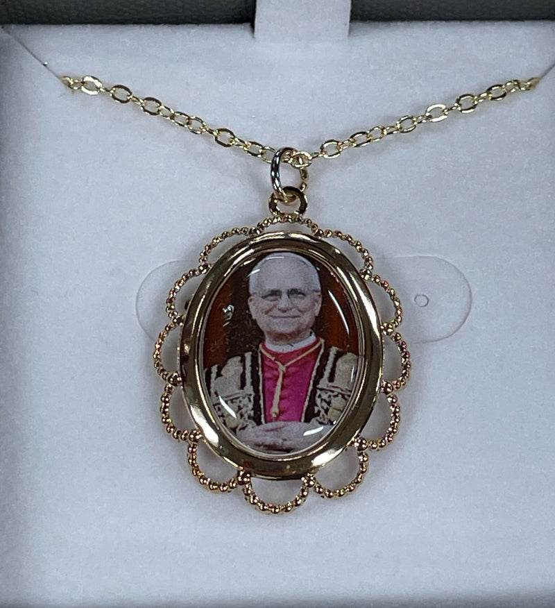 POPE LEO XIV LACE NECKLACE