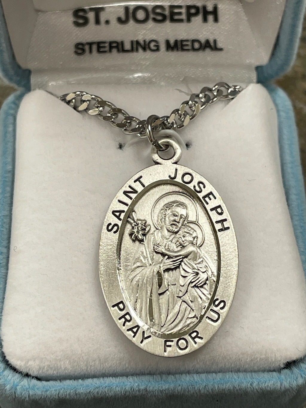 SS ST JOSEPH OVAL MEDAL 24"