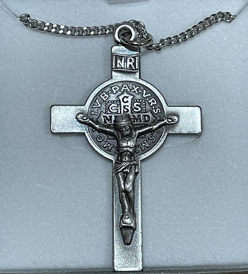PEWTER ST BENEDICT CRUCIFIX