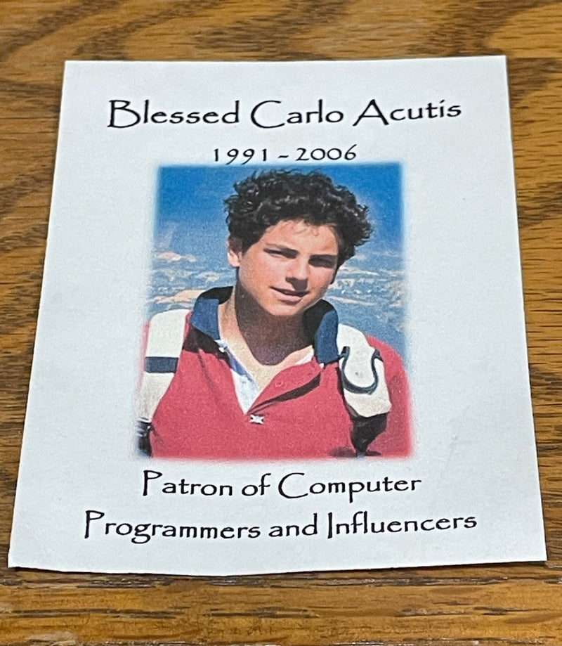 CARLO ACUTIS BLACK CORD BRCLT