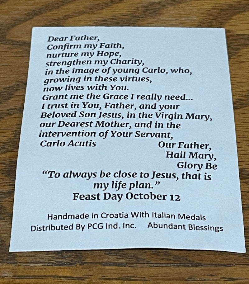 CARLO ACUTIS BLACK CORD BRCLT